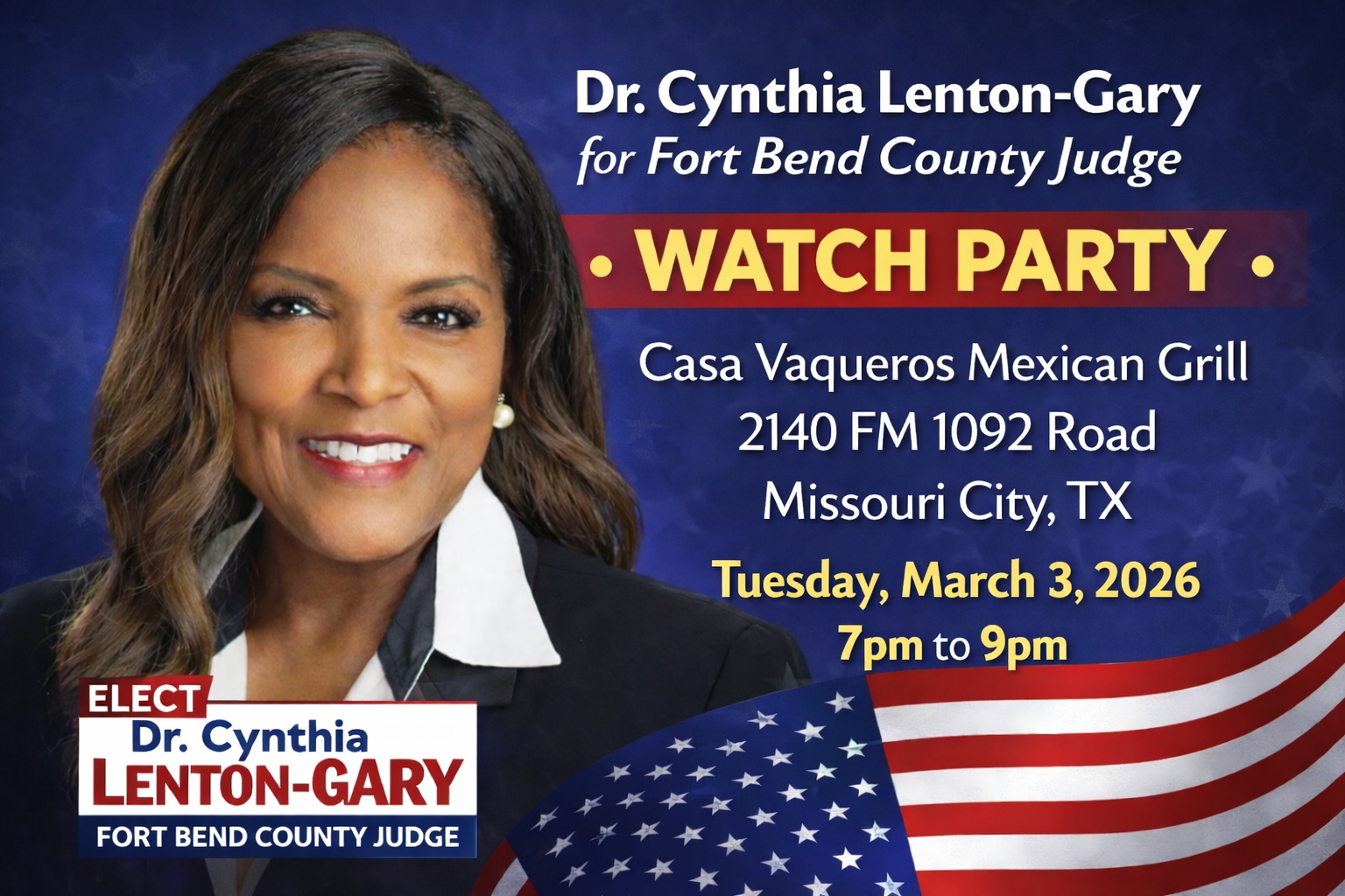 Dr. Cynthia Lenton-Gary Campaign Image